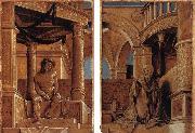 HOLBEIN, Hans the Younger Diptych with Christ and the Mater Dolorosa Spain oil painting artist